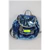Image 1 : COACH POPPY STEEL BLUE SEQUIN BACKPACK LIMITED ED