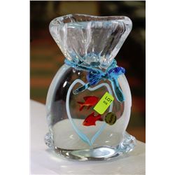MURANO GLASS FISH BOWL ORNAMENT