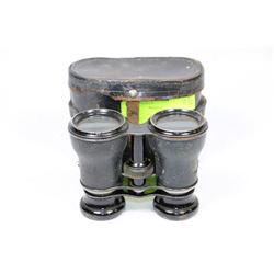 ANTIQUE JUMELLE MARINE BINOCULARS IN CASE