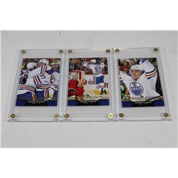 CONNOR MCDAVID 1ST YEAR OILERS CARD X3
