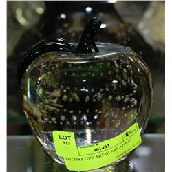 DECORATIVE ART GLASS APPLE