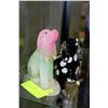 Image 1 : PAIR OF DECORATIVE ART GLASS DOGS