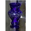 Image 1 : BLUE DECORATIVE ART GLASS VASE
