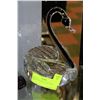 Image 1 : DECORATIVE ART GLASS SWAN DISH