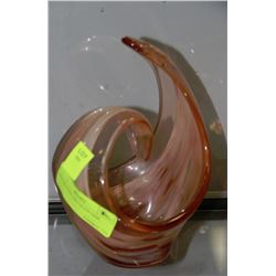 DECORATIVE ART GLASS DISH