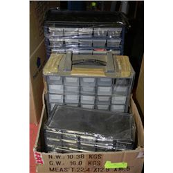BOX W/3 NUT & BOLT SORTING BINS