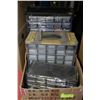 Image 1 : BOX W/3 NUT & BOLT SORTING BINS