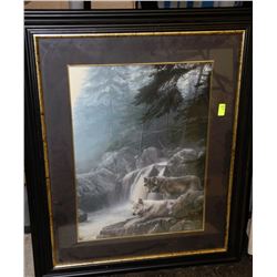 ESTATE FRAMED WOLF PRINT