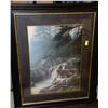Image 1 : ESTATE FRAMED WOLF PRINT