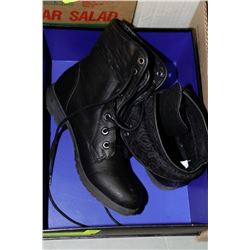 NEW WOMENS BLACK ANKLE BOOTS SIZE 6 1/2