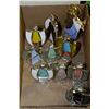 Image 1 : BOX OF 10 ASSORTED STAINGLASS ANGELS