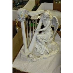 DECORATIVE ANGEL WITH CHIME HARP