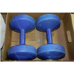 PAIR OF 10 LBS DUMBELL WEIGHTS
