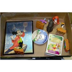 A BOX OF MICKEY MOUSE & DISNEY COLLECTIBLES
