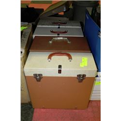 SET OF FOUR LP CARRYING CASES