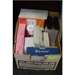 BOX OF ASSORTED OFFICE SUPPLIES