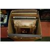 Image 1 : LARGE ESTATE BOX FULL OF FRAMED PRINTS AND OIL ON