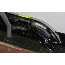 SET OF 2 CHROME SIDE-RAILS FOR TRUCK FOR 6.5' BOX