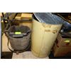 Image 1 : ESTATE VINTAGE TRASH CAN SOLD WITH CLOTHES
