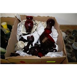 ESTATE CRANBERRY GLASS COLLECTION