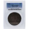 Image 1 : 1798 PCGS Graded FR02 Draped Bust Large Eagle Silver Dollar