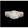 Image 2 : 14KT White Gold 2.06ctw Diamond Ring
