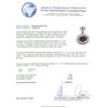 Image 3 : 14KT White Gold 3.87ct Almandite Garnet, Sapphire and Diamond Pendant