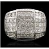 Image 2 : 18KT White Gold 4.65ctw Diamond Ring