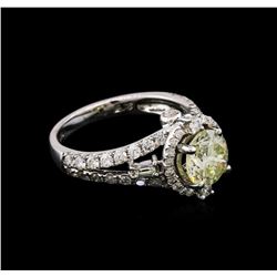 2.86ctw Diamond Ring - 18KT White Gold