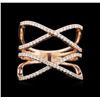 Image 2 : 0.53ctw Diamond Ring - 14KT Rose Gold