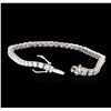 Image 3 : 14KT White Gold 4.55ctw Diamond Tennis Bracelet