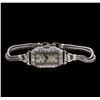 Image 1 : Gruen Burger Lucerne White Gold Diamond Ladies Vintage Watch