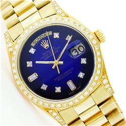 Rolex 18KT Gold President 1.00ctw Diamond Men's Watch