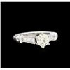 Image 1 : 14KT White Gold 0.81ctw Diamond Ring