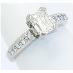 EGL USA Certified 1.24ctw Diamond Ring - Platinum