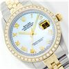 Image 1 : Rolex Two-Tone 1.00ctw Diamond DateJust Men's Watch