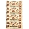 Image 1 : Citizens Bank New Orleans $100 Uncut Notes Lot of 3