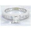 Image 1 : EGL USA 0.75ctw Diamond Ring - 14KT White Gold