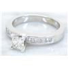 Image 2 : EGL USA 0.75ctw Diamond Ring - 14KT White Gold