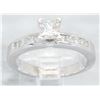 Image 7 : EGL USA 0.75ctw Diamond Ring - 14KT White Gold