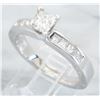 Image 8 : EGL USA 0.75ctw Diamond Ring - 14KT White Gold