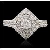 Image 2 : 14KT White Gold 1.31ctw Diamond Ring