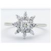 Image 1 : 0.50ctw Diamond Ring - 14KT White Gold