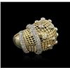 Image 2 : 14KT Yellow Gold 0.98ctw Diamond Ring