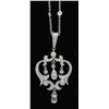 Image 1 : Penny Preville 2.60ctw Diamond Necklace - 18KT White Gold
