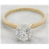 Image 1 : 1.01ct Diamond Ring - 14KT Yellow Gold