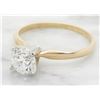 Image 2 : 1.01ct Diamond Ring - 14KT Yellow Gold