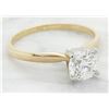 Image 3 : 1.01ct Diamond Ring - 14KT Yellow Gold