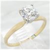 Image 9 : 1.01ct Diamond Ring - 14KT Yellow Gold