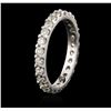 Image 1 : 14KT White Gold 0.98ctw Diamond Ring